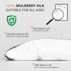 Silk Sleep Mask Eye Cover, 100% Real Natural Eye Mask - Image 4