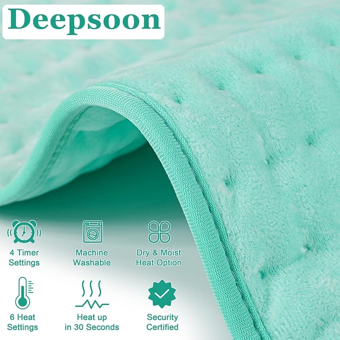 Deepsoon Heating Pad, Electric Heating Pads - Image 7