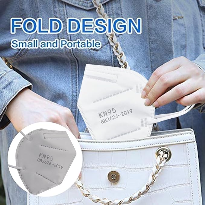 100PCS KN95 Face Masks 5 Layer Filter Efficiency≥95% - Image 5
