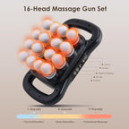 16 Head Massage Gun Set, Deep Tissue Percussion Massager, 2600mAh Electric - Image 6