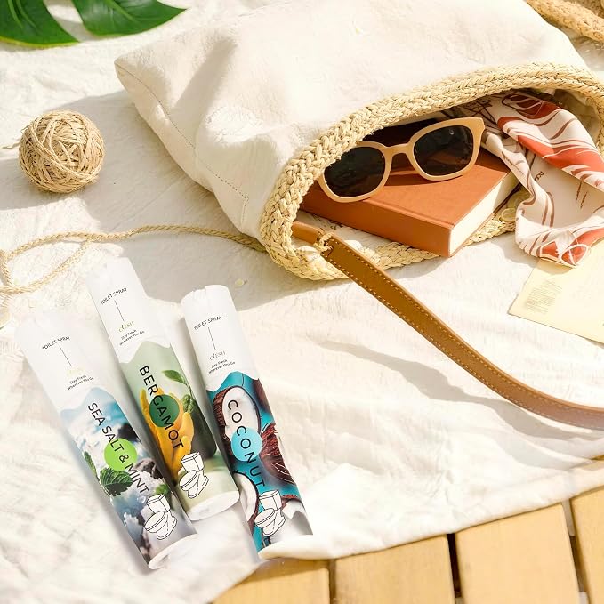 Travel Size Toilet Spray, Bathroom Odor Eliminator, 3 Pack, 1 fl oz Each - Image 2