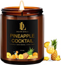 Pineapple Cocktail Candles, 7oz Pineapple Cocktail Scented Candle, Natural Soy by DLDREAMYDEWLA