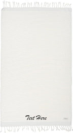 Personalized Embroidered Beach Towel | Throw Blanket, Easy Carry Sand Free by LA%60HAMMAMFINELIVING