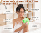 2 Pack African Net Sponge Exfoliating Body Scrubber Bath Sponge - Image 4