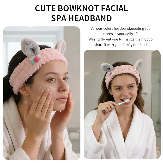 PERFECTSIGHT Kawaii Headband for Spa, Washing Face, Party - Image 4