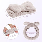 3 Pieces Wash Face Headband Makeup Spa Headband Towel Terry Hair Bands - Image 4