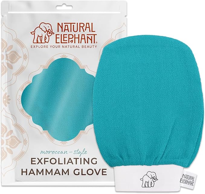 Natural Elephant Exfoliating Hammam Glove | Authentic Moroccan Kessa Body Scrub by NaturalElephant