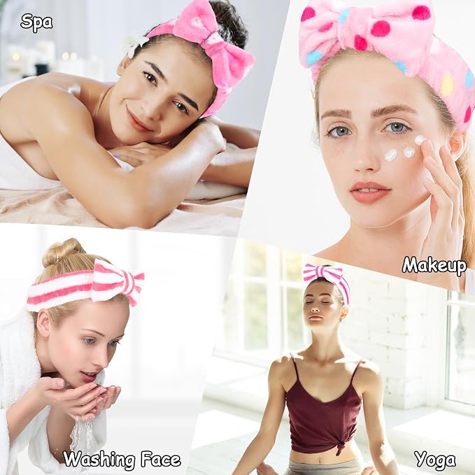 Casoty 10 Pcs Skincare Headbands, Spa Headband - Image 4