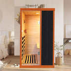 OUTEXER 1 Person Sauna Far Infrared Sauna 1200W Indoor Home Sauna Low EMF 110V - Image 6