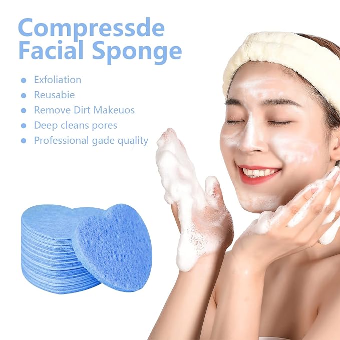 100-Count Compressed Facial Sponges - Image 3