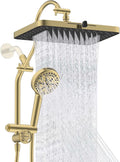 Hibbent cUPC Certified 13'' Shower Head Combo, High Pressure 5 Spray Rainfall by Hibbent