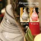 Porseme 280ml Essential Oil Diffuser Glass Color Changing Aroma Air Diffusers - Image 7