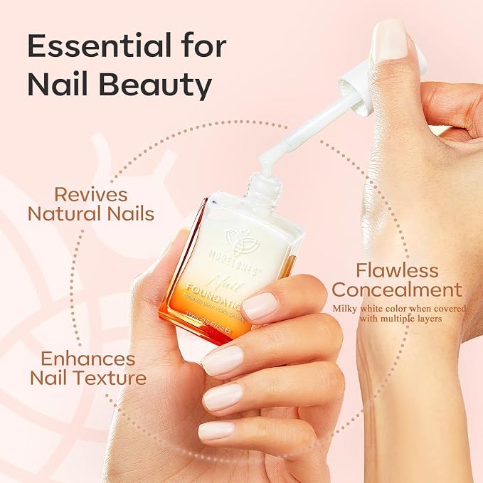 modelones Nail Strengthener, Milky White Nail Polish Nail Repair - Image 6