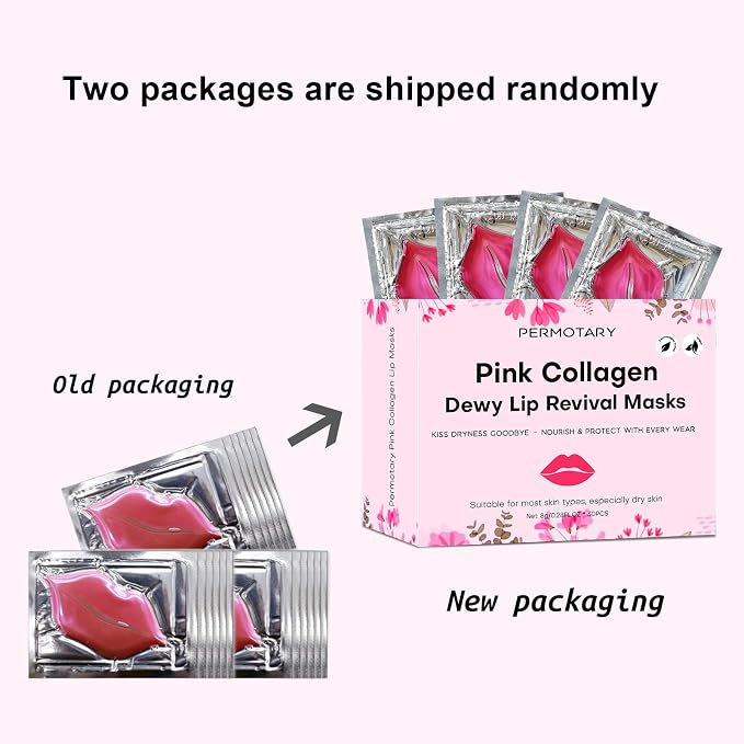 Permotary 30 PCS Moisturizing Collagen Lip Mask Crystal Mouth Care Pads Mask - Image 8