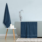 GLAMBURG Premium Cotton Oversized 2 Pack Bath Sheet 35x70-100% Pure Cotton - Image 4