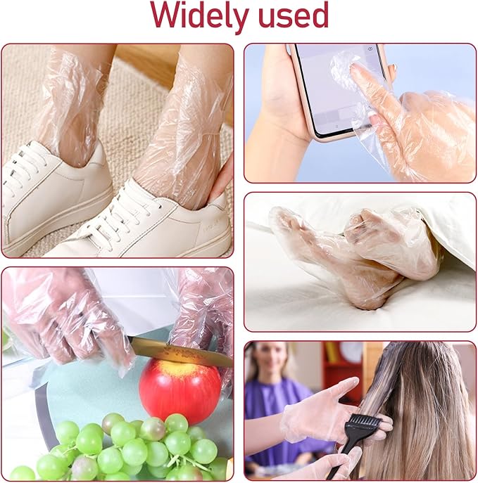 200 Pcs Paraffin Wax Liners for Feet and Hand, Disposable Paraffin Bath Liners - Image 7