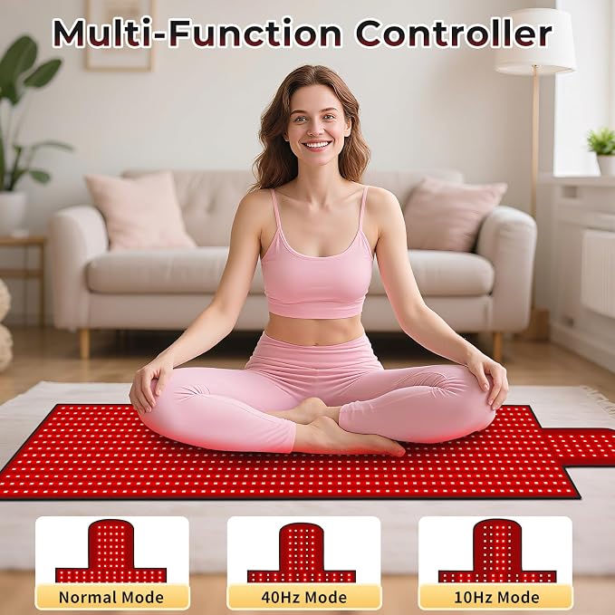 LITDUCK Body Red Light Therapy Mat, Eligible Red Light Therapy Blanket - Image 3