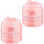 Pink Himalayan Salt Body Scrub, Deep Cleansing & Moisturizing scrubber by WhiteNaturals