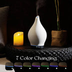 Porseme 150ml Essential Oil Diffuser Ceramic Color Changing Aroma Air Diffusers - Image 3