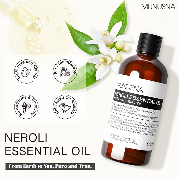Neroli Essential Oil 100ML, 100% Pure Neroli Oil Aromatherapy Oil - Image 2