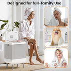 Electactic Towel Warmer for Bathroom, 35L Foldable Hot Towel Warmer Bucket - Image 6
