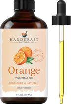 Handcraft Blends Orange Essential Oil – 1 Fl Oz – 100% Pure and Natural – by HandcraftBlends