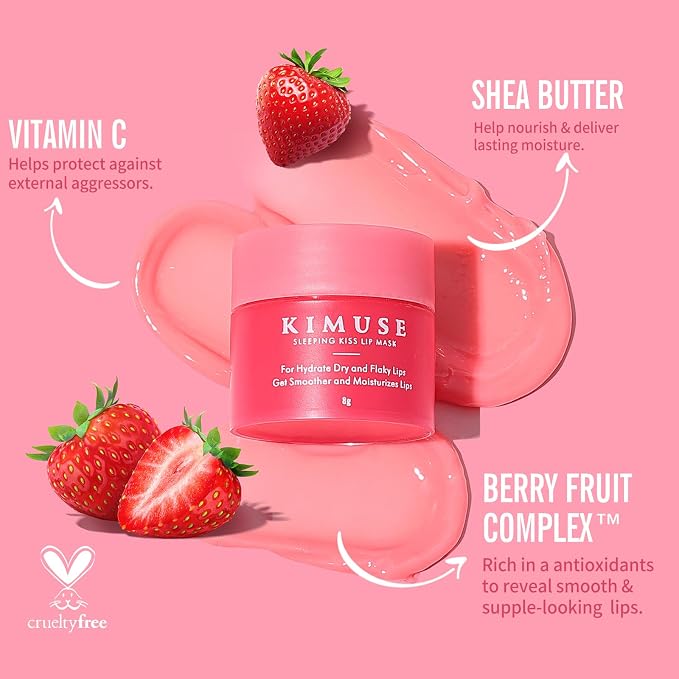 KIMUSE Lip Mask Set, Moisturize & Nourish, Cracked Dry Lips, Intense Hydration - Image 7
