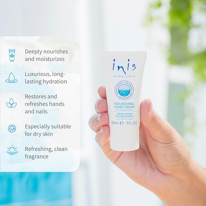 Inis the Energy of the Sea Nourishing Hand Cream, Travel Size, 1 Fluid Ounce - Image 4