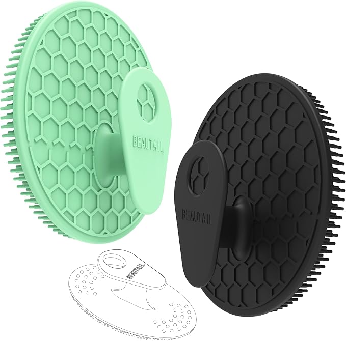 Silicone Body and Face Scrubber Set 3 Pack, BEAUTAIL Shower Bath Scrubber - Image 8