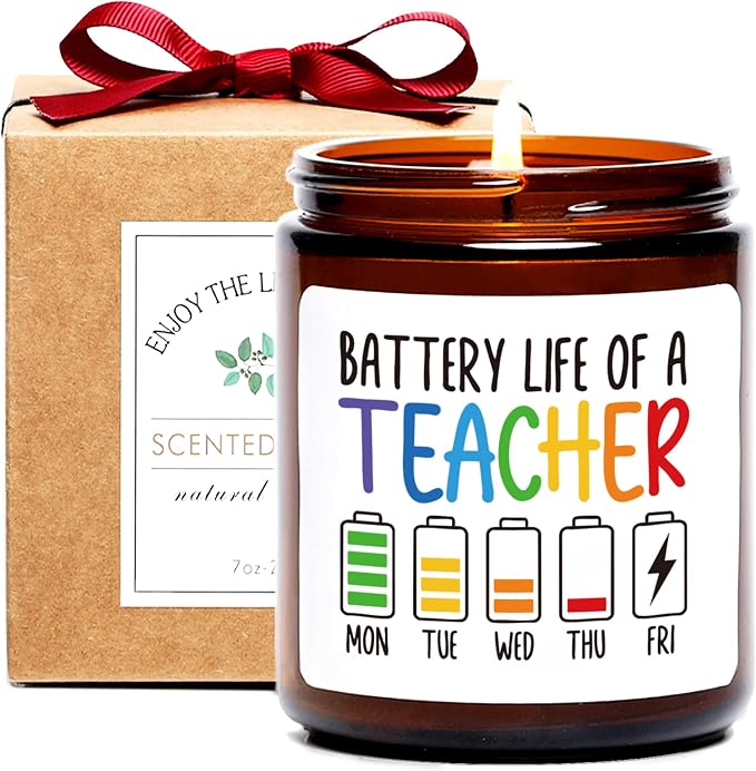 Teacher Candle Gifts for Women Men by FUNDAMLIGHT