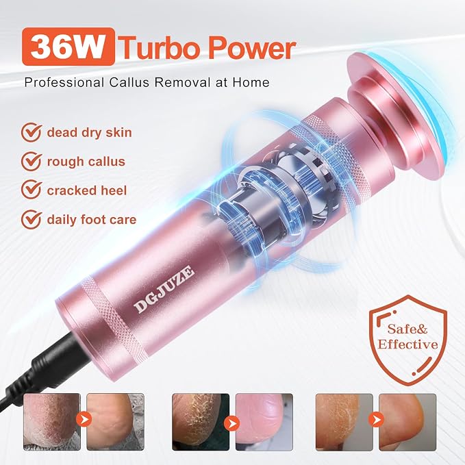 PowerPro Electric Foot Callus Remover 36W Professional 1200rpm Adjustable Speed - Image 3