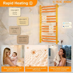 ENZE Smart Heated Towel Rack, 12-Bar Wall-Mounted Electric Towel Warmer 320W - Image 3