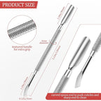 Cuticle Pusher Nail Polish Remover 2-in-1 Cuticle Trimmer Nail Care Tool - Image 2
