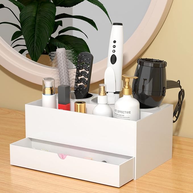 NIUBEE Hair Tool Organizer, Bathroom Countertop Blow Dryer Holder, Vanity Caddy - Image 4