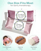 Weighted Eye Mask for Sleep, Meditation, Lavender Eye Pillow Heated for Headache - Image 6