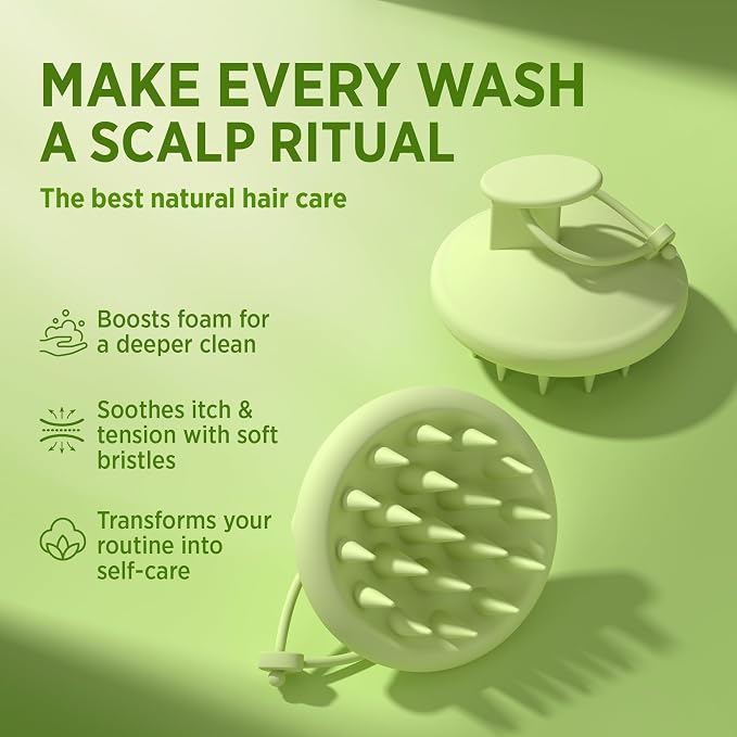 Roycederm Scalp Massager Brush Hair Scrubber – Soft Silicone Shampoo Brush - Image 2