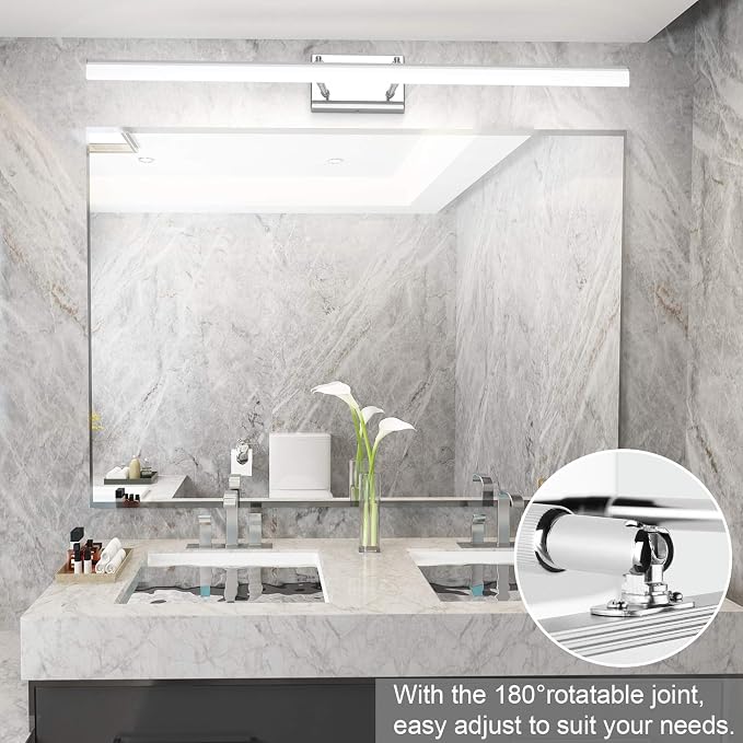 Aipsun 40 inch Modern LED Vanity Lights Adjustable Bathroom Light Fixtures Over - Image 2