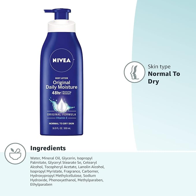 NIVEA Original Moisture Body Lotion - Image 14