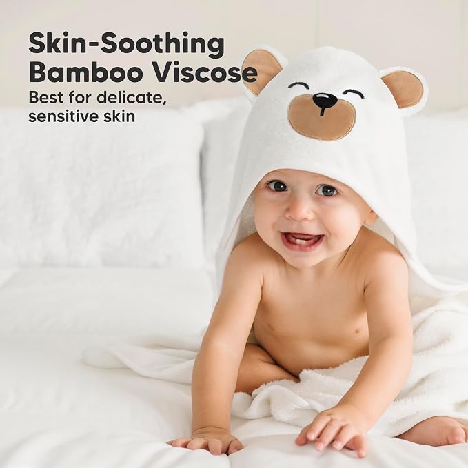 KeaBabies Hooded Baby Towel for Newborn - Image 3