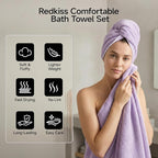 REDKISS 2 Pack Microfiber Extra Large Bath Sheets, 35 x 70 Inches, Soft and - Image 5