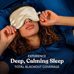 ASUTRA Silk Eye Pillow for Sleep, Champagne - Image 4
