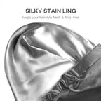 Large Shower Cap for Women Reusable Waterproof Adjustable Shower Caps - Image 3