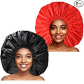 Jumbo Size Shower Cap 2 PCS Waterproof Shower Caps by CHFONGDIRECT
