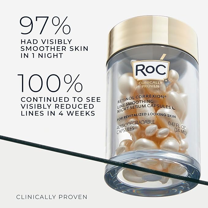 RoC Retinol Correxion Anti-Aging Wrinkle Night Serum, Retinol Serum - Image 3