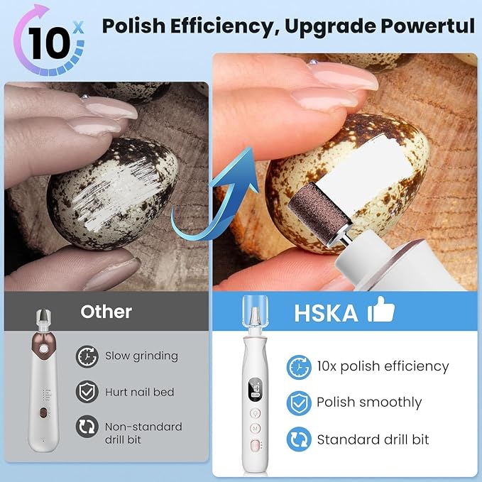 Nail File Drill, Long-Lasting Electric Thick Toe Nail Grinding Tools - Image 2