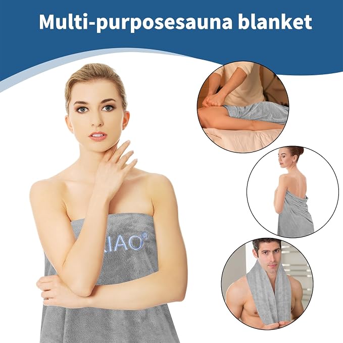 Infrared Sauna Blanket Towel Inserted 30" x 70" Reusable Machine Washable - Image 8