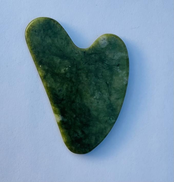 Premium Jade Roller with Gua Sha Set, Natural Green Jade Stone, Face Massage - Image 6