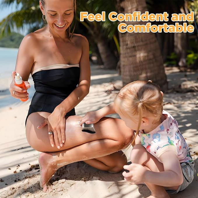 Self Tanner Brush for Face and Body, Kabuki Foundation Brush for Flawless Leg - Image 2