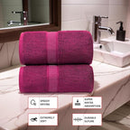 Fluffy Cotton Bath Towels Set650GSM, 2-Piece Set, Thickened and Enlarged - Image 3