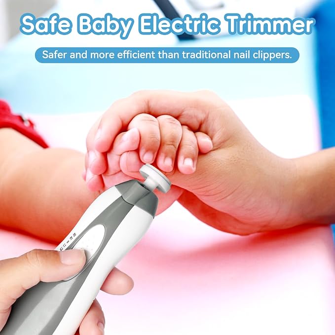 Qunlions life Baby Nail Trimmer Electric, 6 in 1 Baby Nail File Clippers Infant - Image 8